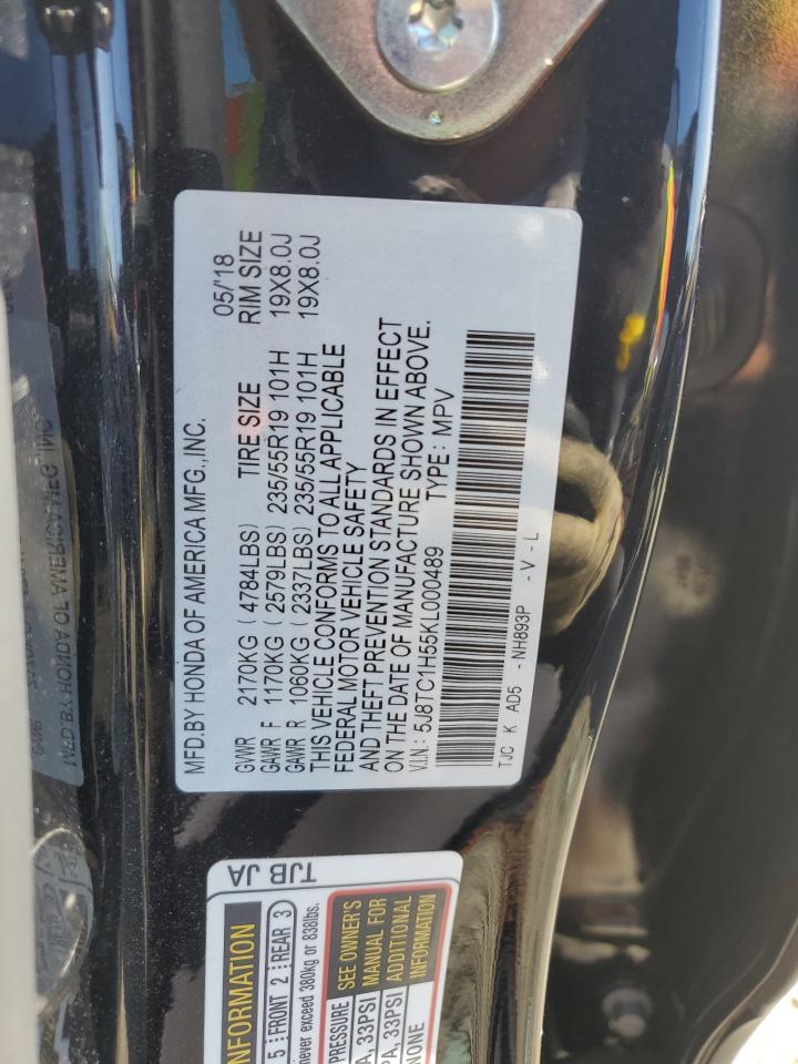 5J8TC1H55KL000489 2019 Acura Rdx Technology