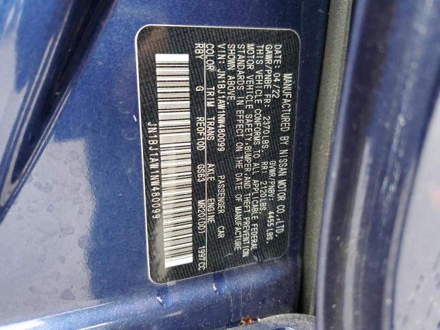 2022 Nissan Rogue Sport S VIN: JN1BJ1AW1NW480099 Lot: 50125164