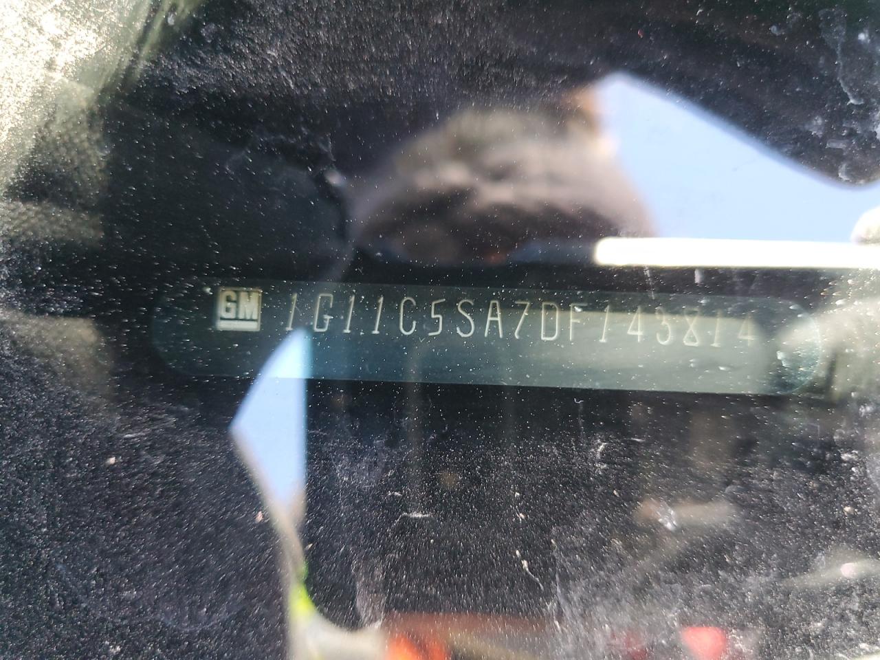 1G11C5SA7DF143814 2013 Chevrolet Malibu 1Lt