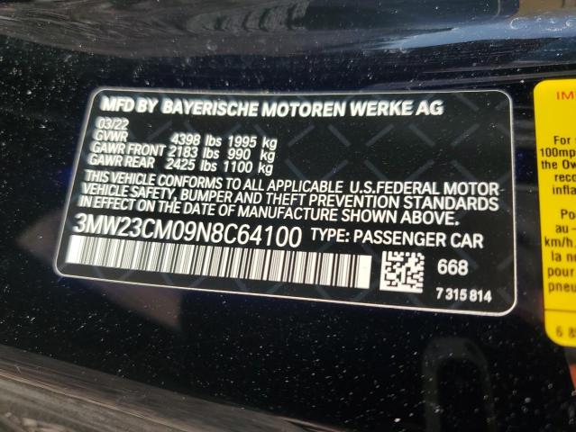 VIN 3MW23CM09N8C64100 2022 BMW 2 Series, 230I no.12