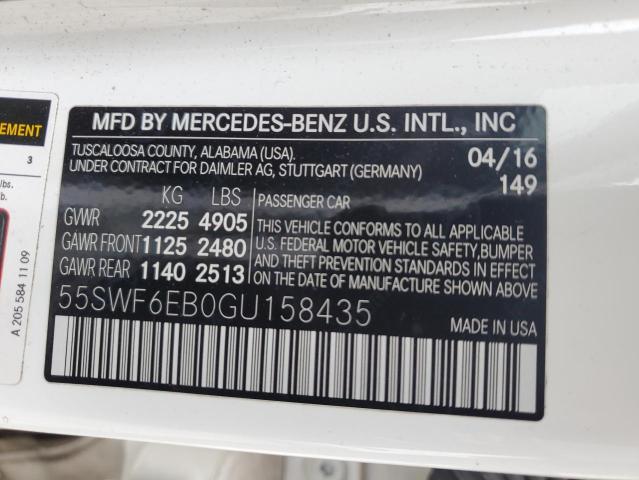 VIN 55SWF6EB0GU158435 2016 Mercedes-Benz C-Class, 4... no.12