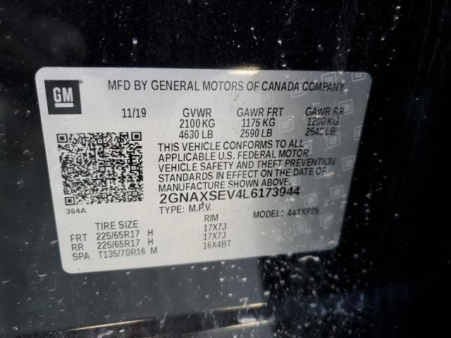 2020 Chevrolet Equinox Ls VIN: 2GNAXSEV4L6173944 Lot: 46920504