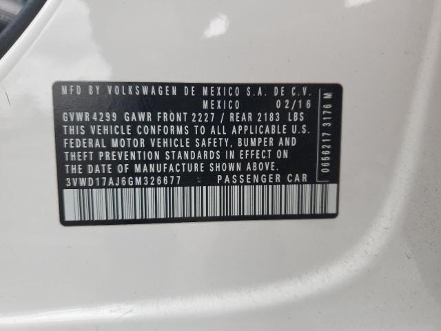 2016 Volkswagen Jetta Sport VIN: 3VWD17AJ6GM326677 Lot: 52246704