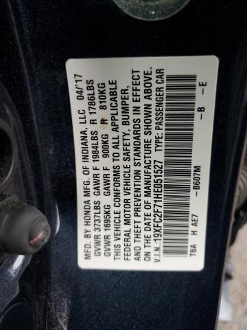 2017 HONDA CIVIC EX - 19XFC2F71HE051527