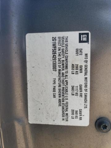 2002 Chevrolet Impala VIN: 2G1WF52E429130007 Lot: 51540384