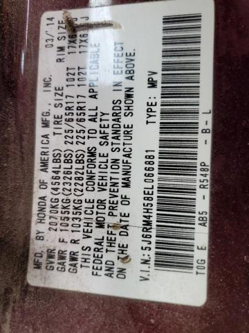 2014 Honda Cr-V Ex VIN: 5J6RM4H58EL066881 Lot: 49224984