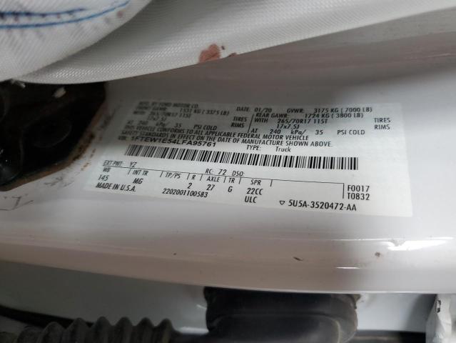 2020 FORD F150 SUPER - 1FTEW1E54LFA95761