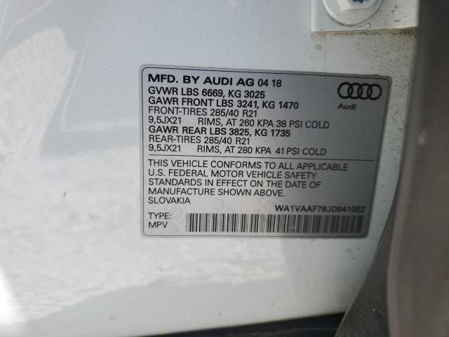 VIN WA1VAAF79JD041082 2018 Audi Q7, Prestige no.13