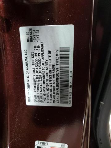 5FNRL6H89MB008729 Honda Odyssey TO 14