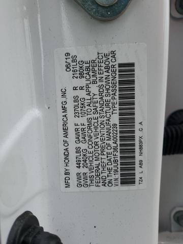 2020 Acura Tlx VIN: 19UUB1F36LA002239 Lot: 51607244