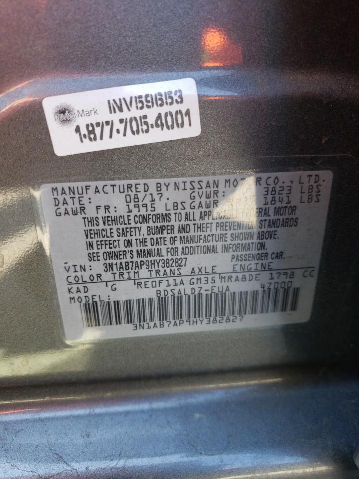 3N1AB7AP9HY382827 2017 Nissan Sentra S