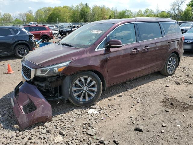 Lot #2526686063 2016 KIA SEDONA EX salvage car