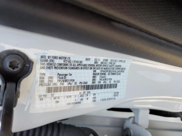 2017 Ford Focus S VIN: 1FADP3E2XHL241802 Lot: 52230414