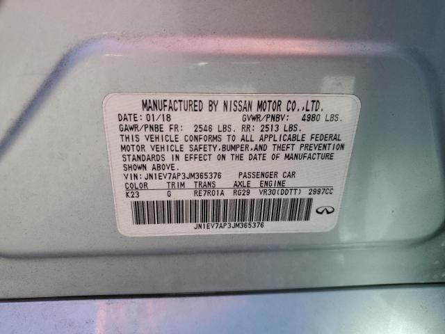 2018 Infiniti Q50 Luxe VIN: JN1EV7AP3JM365376 Lot: 51226594