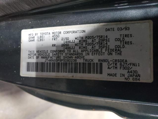 1993 Toyota Pickup 1/2 Ton Extra Long Wheelbase Dx VIN: JT4RN93P9P5080238 Lot: 51163484