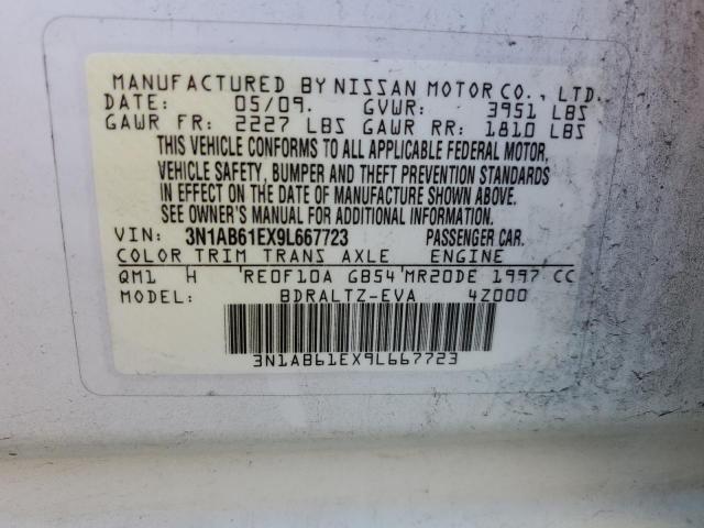 2009 Nissan Sentra 2.0 VIN: 3N1AB61EX9L667723 Lot: 51294694