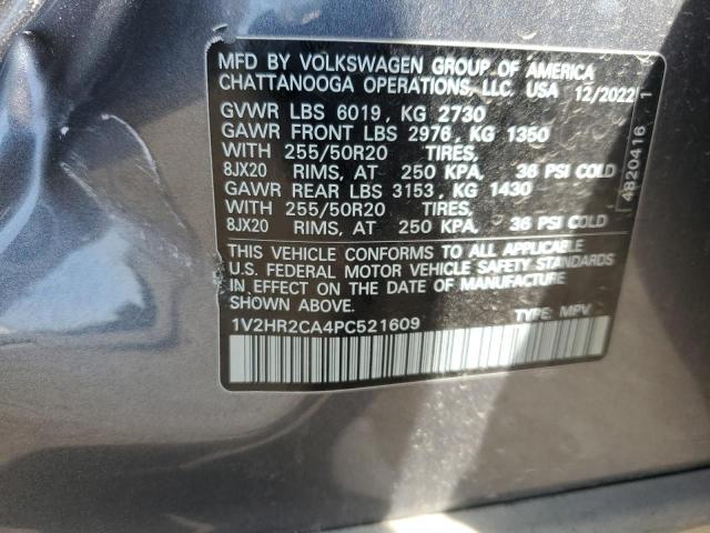 1V2HR2CA4PC521609 Volkswagen Atlas SE 13