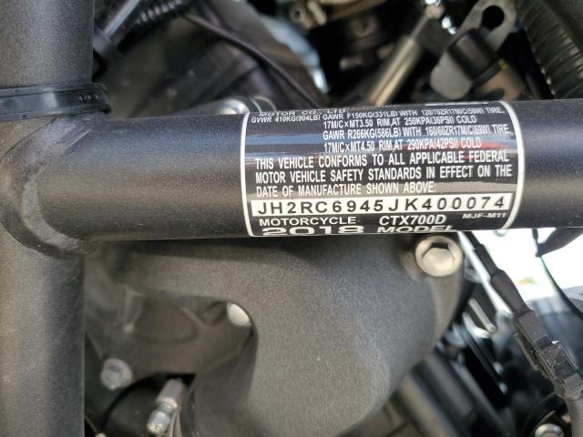 2018 HONDA CTX700 D JH2RC6945JK400074