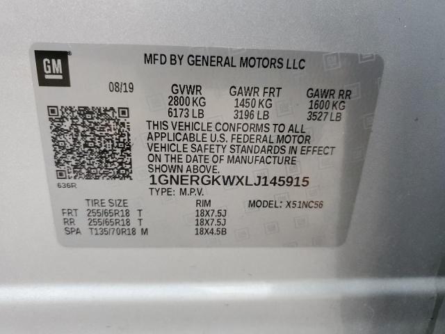 2020 CHEVROLET TRAVERSE L - 1GNERGKWXLJ145915