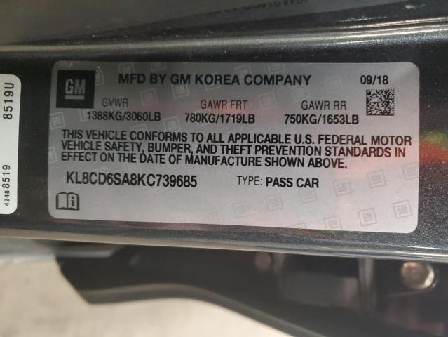 2019 CHEVROLET SPARK 1LT - KL8CD6SA8KC739685