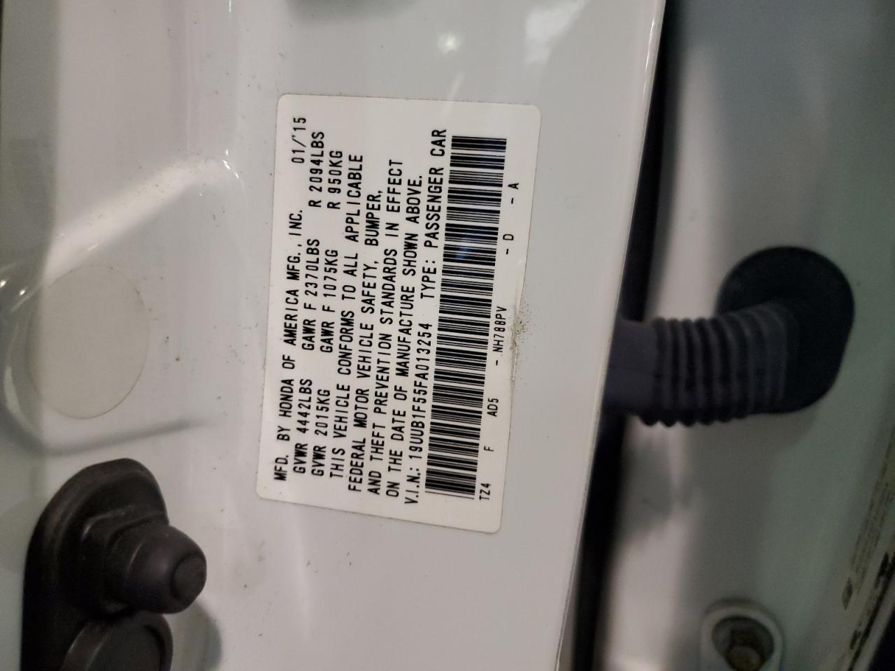 19UUB1F55FA013254 2015 Acura Tlx Tech