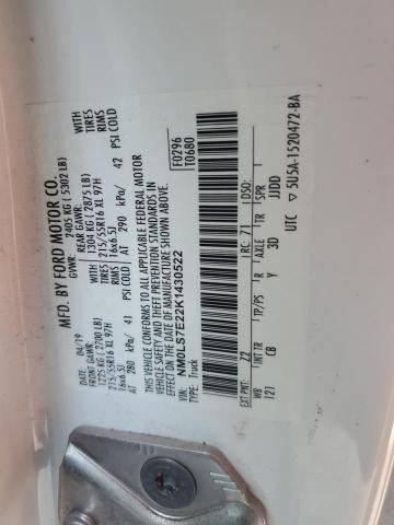 2019 FORD TRANSIT CO - NM0LS7E22K1430522