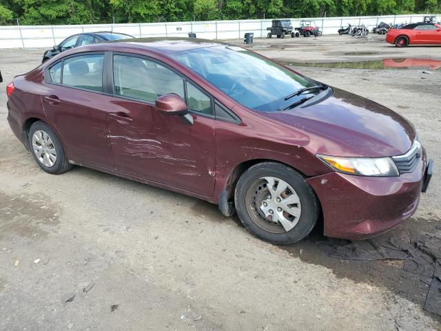 2012 Honda Civic Lx VIN: 2HGFB2F54CH572712 Lot: 52356814