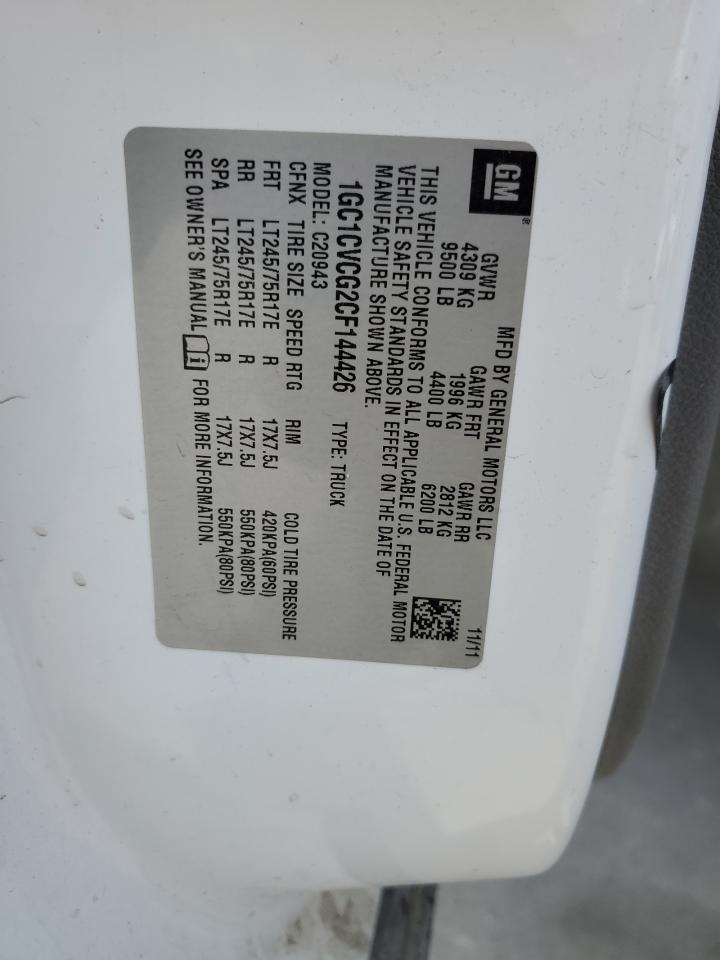 1GC1CVCG2CF144426 2012 Chevrolet Silverado C2500 Heavy Duty