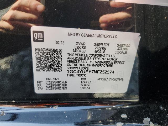 2022 Chevrolet Silverado K3500 Ltz VIN: 1GC4YUEY7NF252574 Lot: 49799784