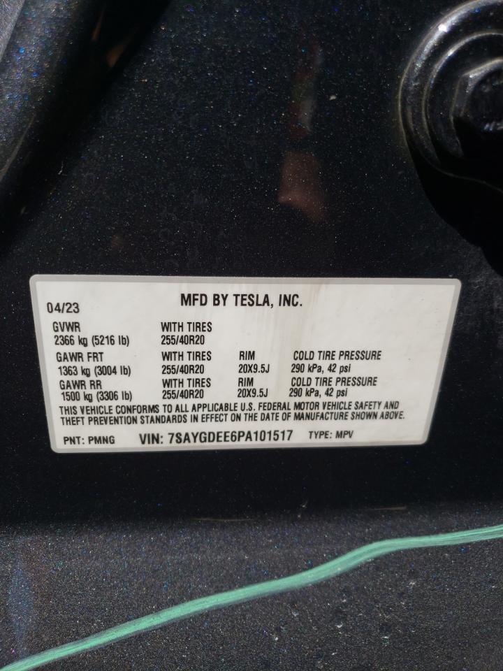 7SAYGDEE6PA101517 2023 Tesla Model Y