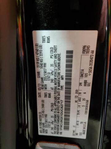 2013 Ford Escape Se VIN: 1FMCU9GX1DUC82717 Lot: 48836184