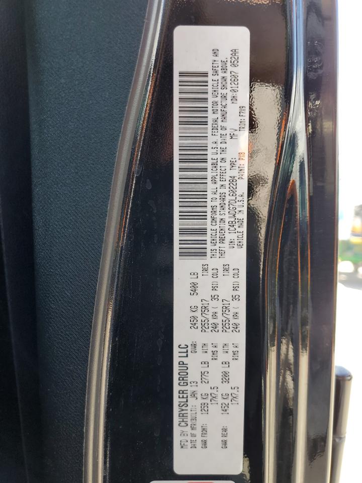 1C4BJWDG7DL602284 2013 Jeep Wrangler Unlimited Sport