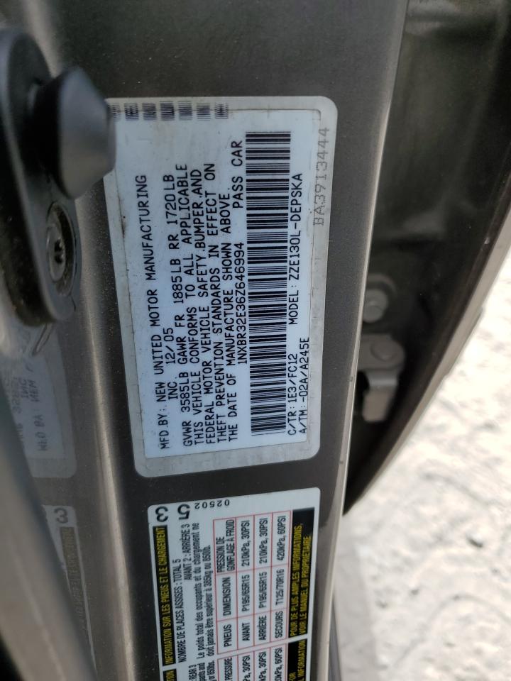 1NXBR32E36Z646994 2006 Toyota Corolla Ce