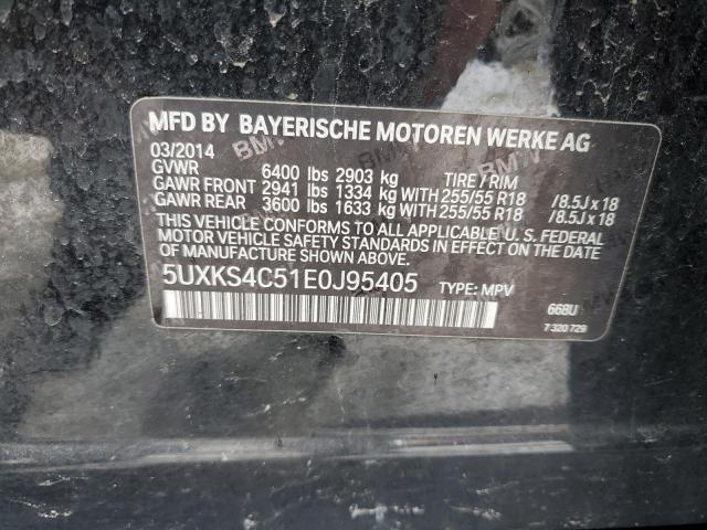 VIN 5UXKS4C51E0J95405 2014 BMW X5, Xdrive35D no.12