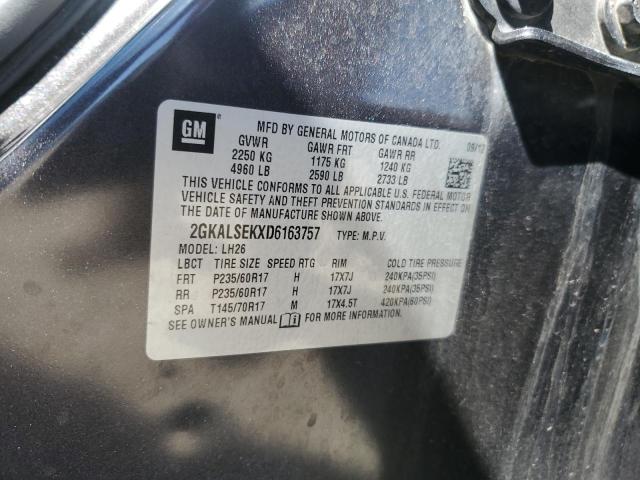 2013 GMC Terrain Sle VIN: 2GKALSEKXD6163757 Lot: 49997694