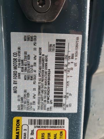 2021 FORD BRONCO SPO - 3FMCR9D91MRB05924