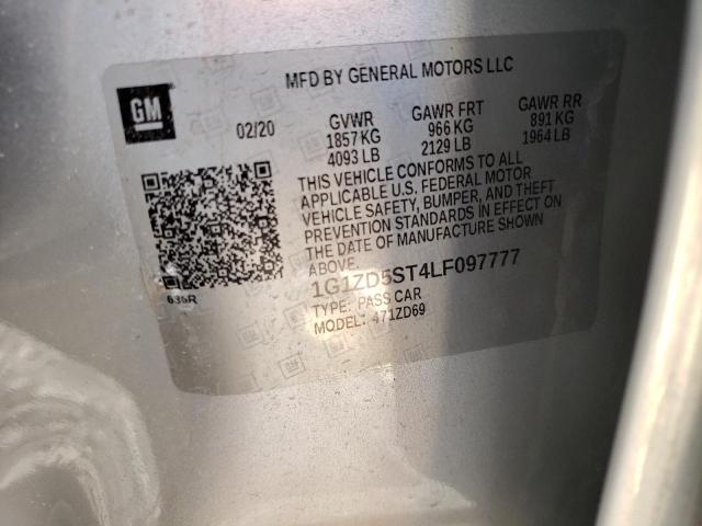 2020 CHEVROLET MALIBU LT - 1G1ZD5ST4LF097777