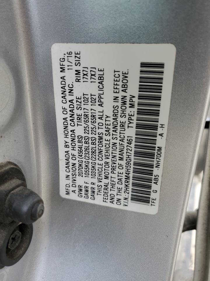 2HKRM4H59GH727461 2016 Honda Cr-V Ex