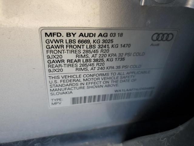 VIN WA1LAAF74JD034953 2018 Audi Q7, Premium Plus no.12