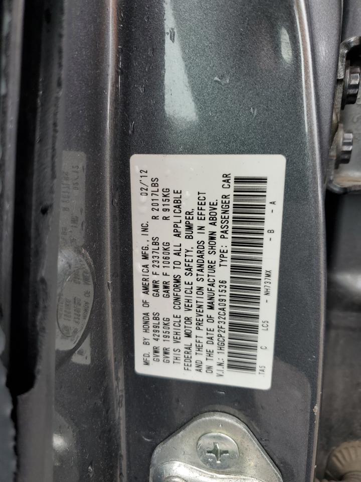 2012 Honda Accord Lx vin: 1HGCP2F32CA091536