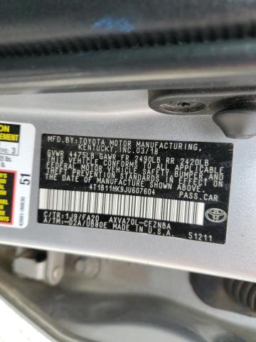 4T1B11HK9JU607604 2018 TOYOTA CAMRY - Image 12