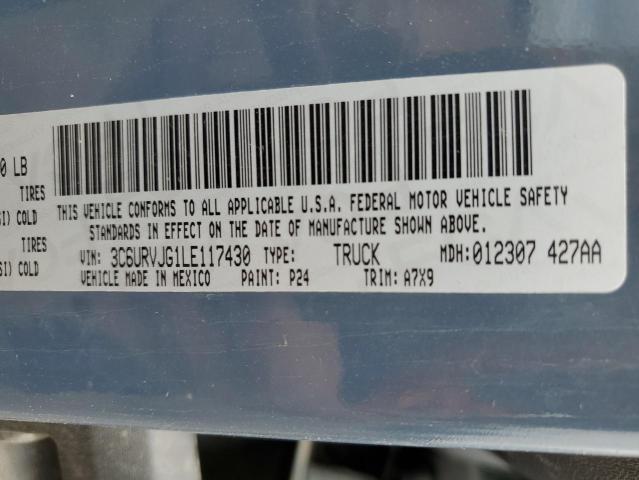 2020 DODGE PROMASTER 3C6URVJG1LE117430