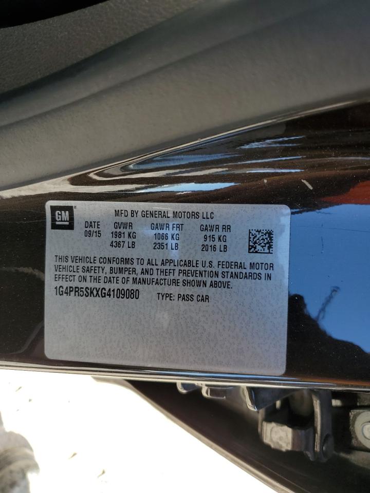 1G4PR5SKXG4109080 2016 Buick Verano Convenience