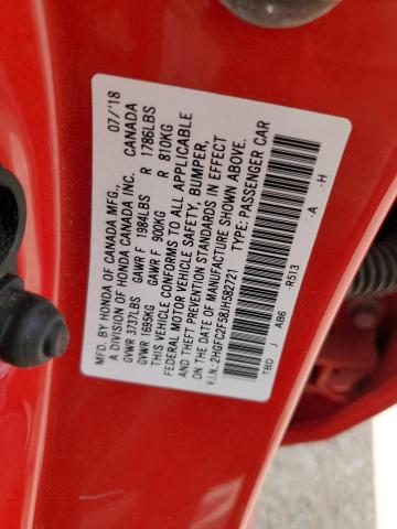 2018 HONDA CIVIC LX - 2HGFC2F58JH582721