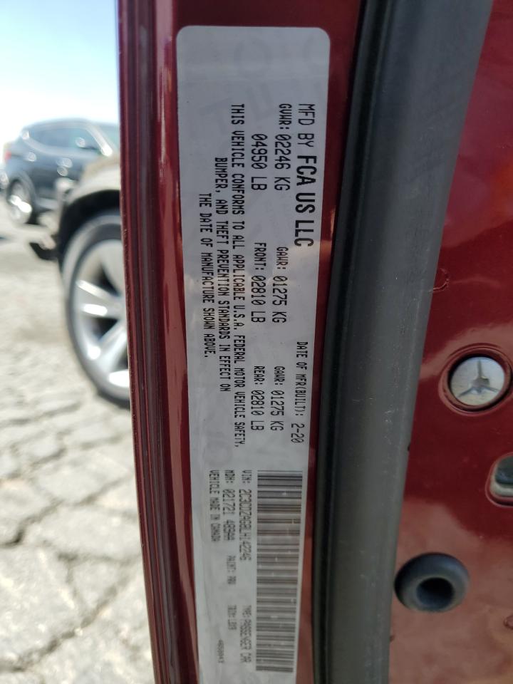 2C3CDZAG8LH142246 2020 Dodge Challenger Sxt