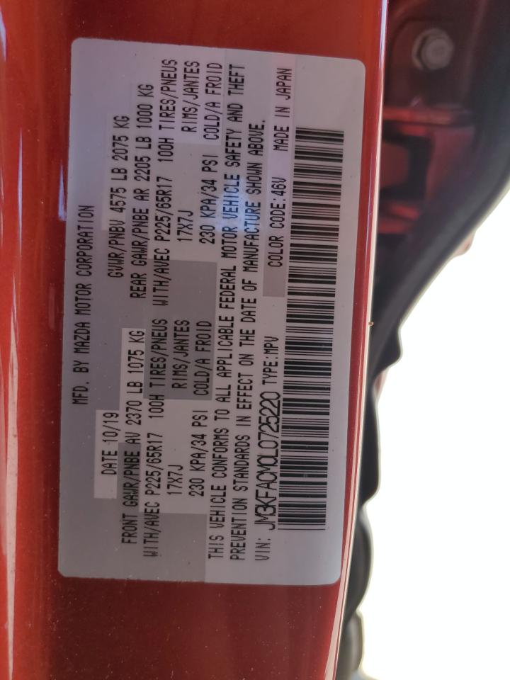 JM3KFACM0L0725220 2020 Mazda Cx-5 Touring