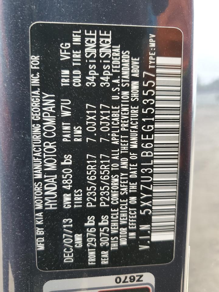 5XYZU3LB6EG153557 2014 Hyundai Santa Fe Sport