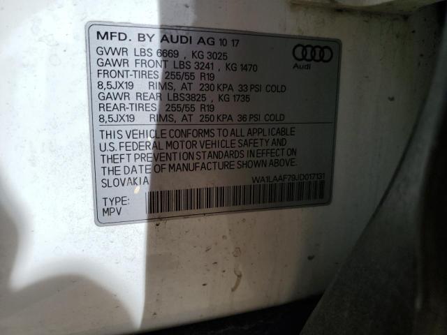 VIN WA1LAAF79JD017131 2018 Audi Q7, Premium Plus no.13