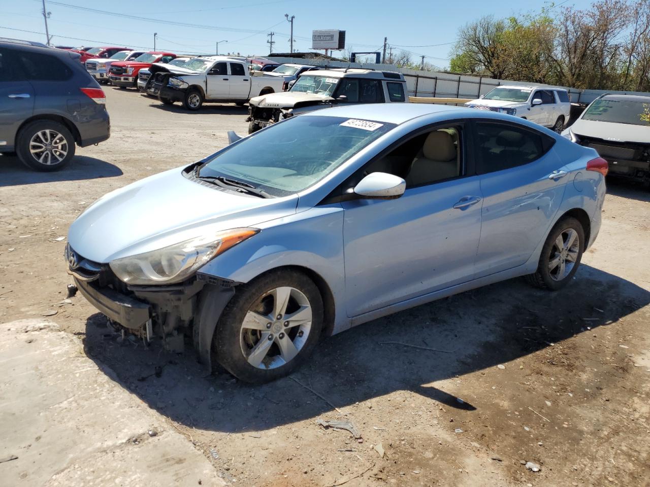 KMHDH4AE2DU498191 2013 Hyundai Elantra Gls