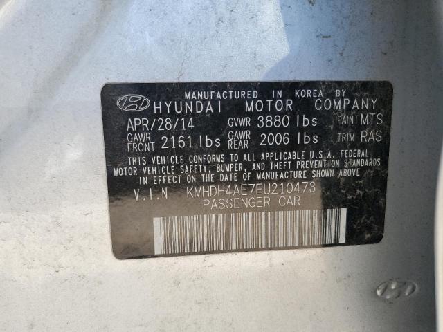 2014 Hyundai Elantra Se VIN: KMHDH4AE7EU210473 Lot: 51948064